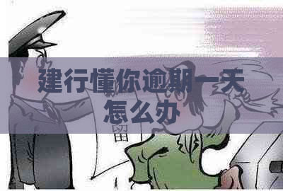 建行懂你逾期一天怎么办