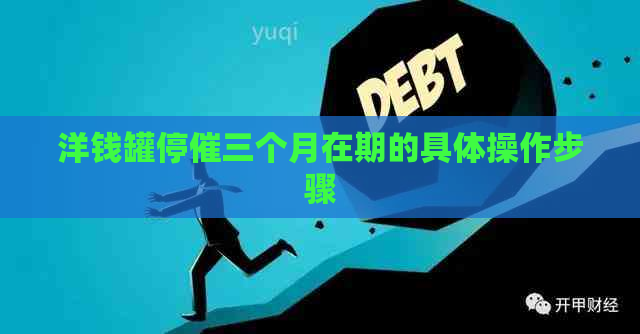 洋钱罐停催三个月在期的具体操作步骤