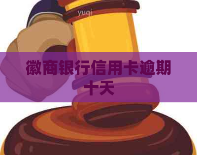 徽商银行信用卡逾期十天