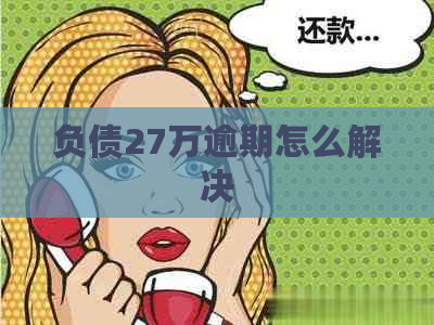 负债27万逾期怎么解决
