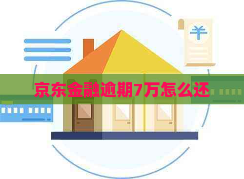 京东金融逾期7万怎么还
