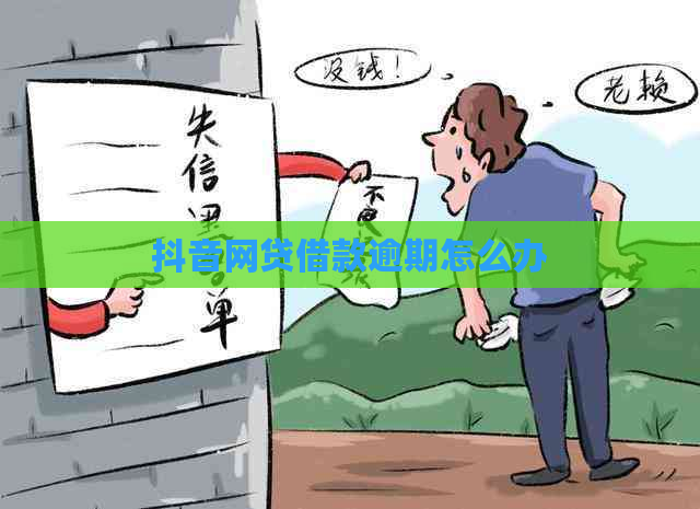 抖音网贷借款逾期怎么办