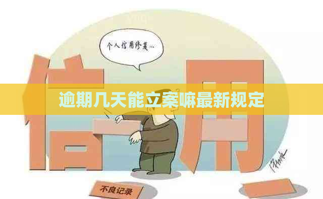 逾期几天能立案嘛最新规定