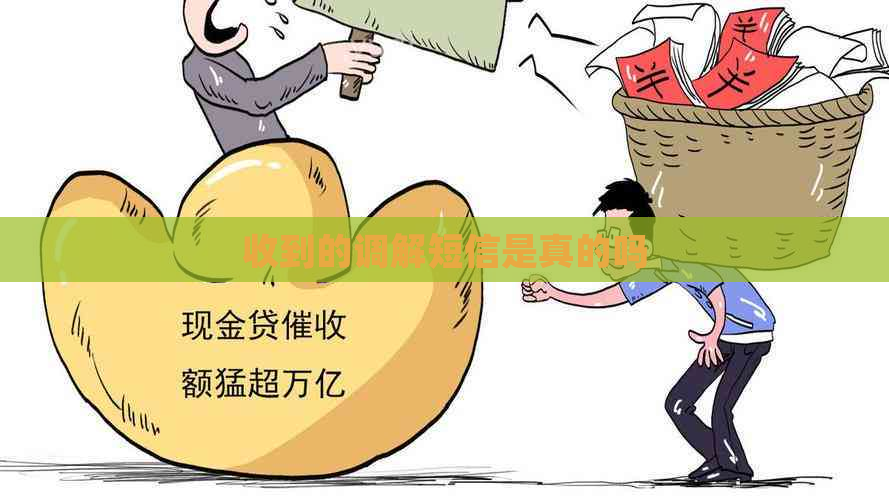 收到的调解短信是真的吗