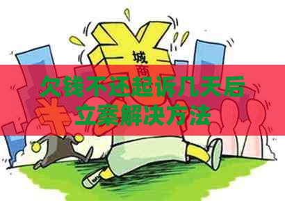欠钱不还起诉几天后立案解决方法
