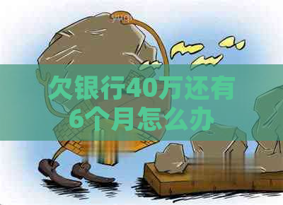 欠银行40万还有6个月怎么办