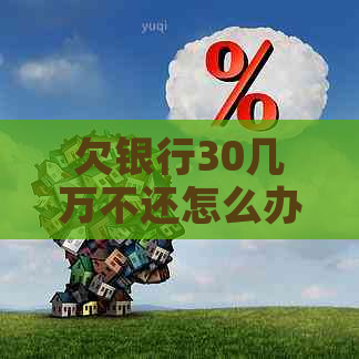 欠银行30几万不还怎么办
