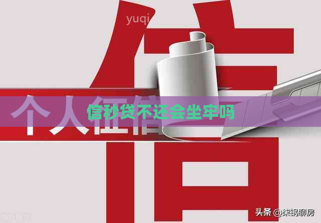 信秒贷不还会坐牢吗