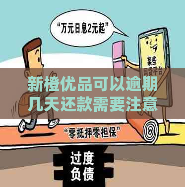 新橙优品可以逾期几天还款需要注意什么