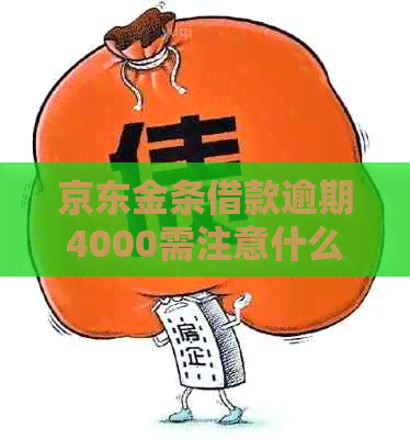京东金条借款逾期4000需注意什么