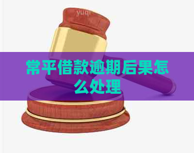 常平借款逾期后果怎么处理