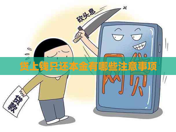 贷上钱只还本金有哪些注意事项