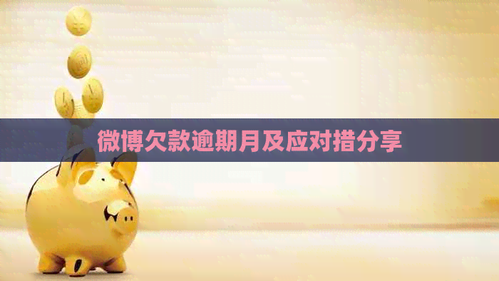 微博欠款逾期月及应对措分享