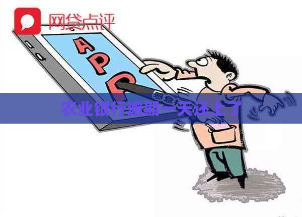 农业银行逾期一天还上了