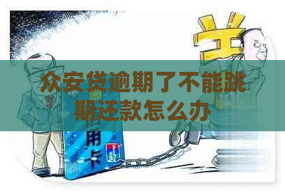 众安贷逾期了不能跳期还款怎么办