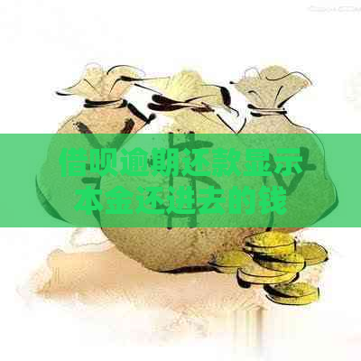 借呗逾期还款显示本金还进去的钱
