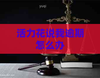 活力花说我逾期怎么办