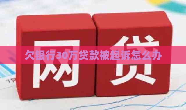 欠银行30万贷款被起诉怎么办