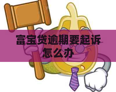 富宝贷逾期要起诉怎么办