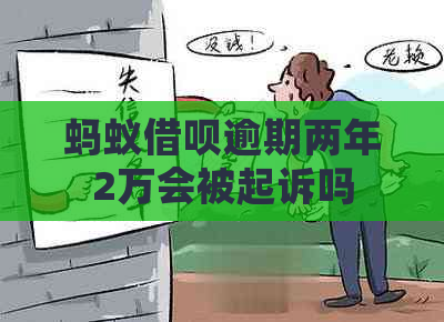 蚂蚁借呗逾期两年2万会被起诉吗