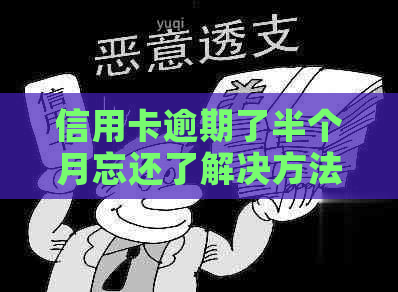 信用卡逾期了半个月忘还了解决方法