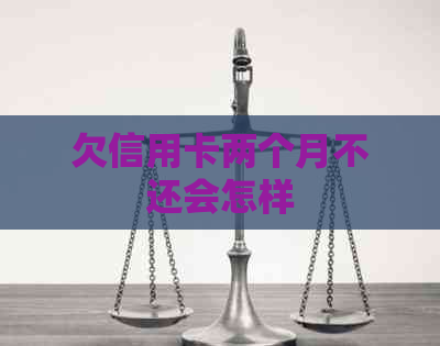 欠信用卡两个月不还会怎样