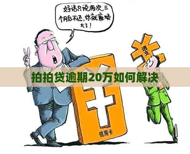 逾期20万如何解决