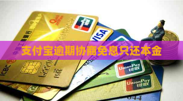 支付宝逾期协商免息只还本金