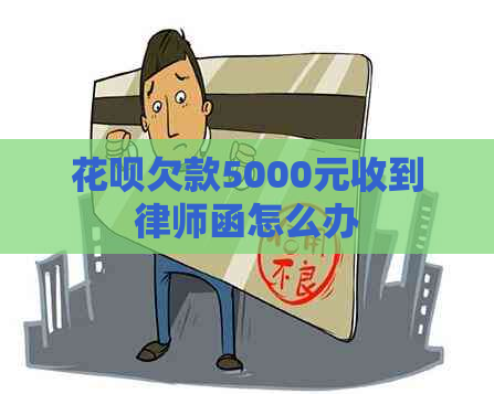花呗欠款5000元收到律师函怎么办