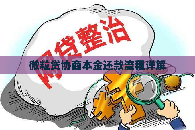 微粒贷协商本金还款流程详解