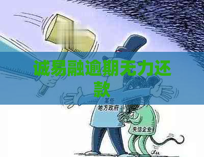 诚易融逾期无力还款