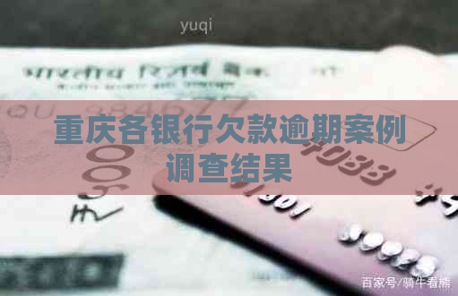 重庆各银行欠款逾期案例调查结果