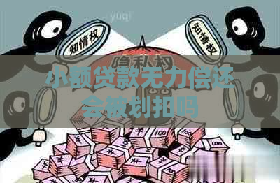 小额贷款无力偿还会被划扣吗