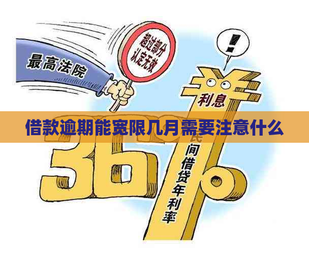 借款逾期能宽限几月需要注意什么