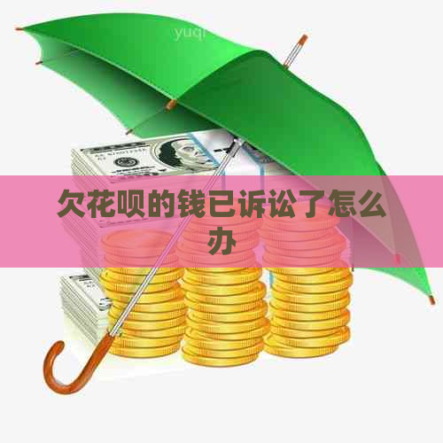 欠花呗的钱已诉讼了怎么办