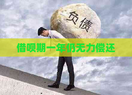 借呗期一年仍无力偿还
