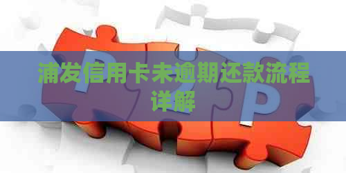 浦发信用卡未逾期还款流程详解