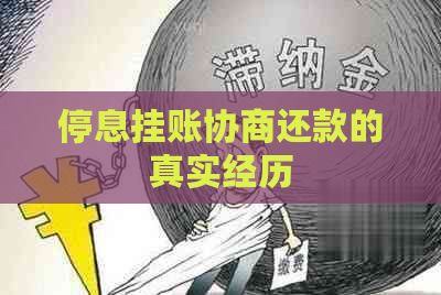 停息挂账协商还款的真实经历