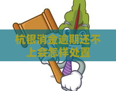 杭银消金逾期还不上会怎样处置
