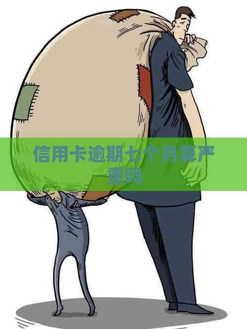 信用卡逾期七个月算严重吗