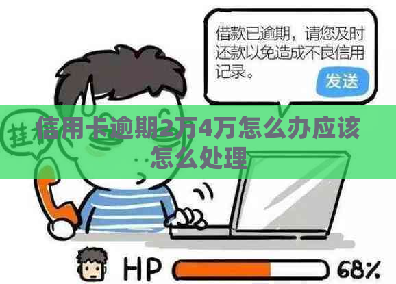 信用卡逾期2万4万怎么办应该怎么处理