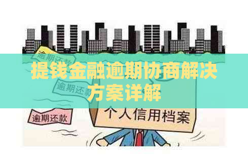 提钱金融逾期协商解决方案详解