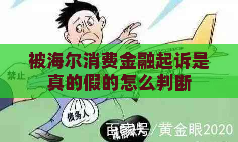 被海尔消费金融起诉是真的假的怎么判断