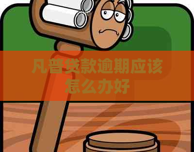 凡普贷款逾期应该怎么办好