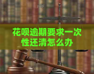 信用卡逾期要求一次性还清怎么办