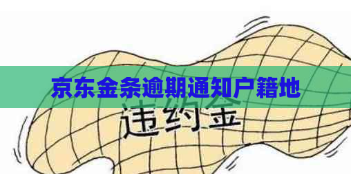 京东金条逾期通知户籍地