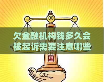 欠金融机构钱多久会被起诉需要注意哪些事项
