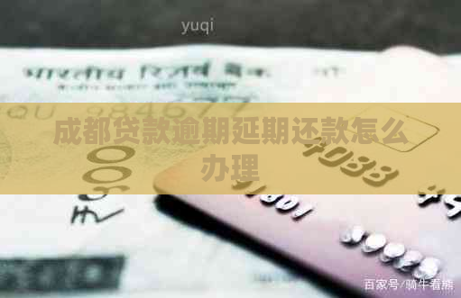 成都贷款逾期延期还款怎么办理