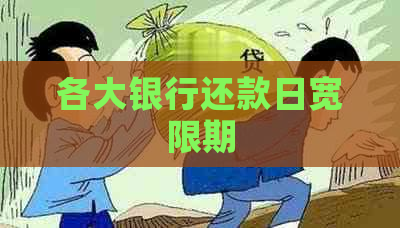 各大银行还款日宽限期