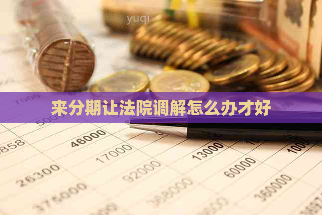 来分期让法院调解怎么办才好